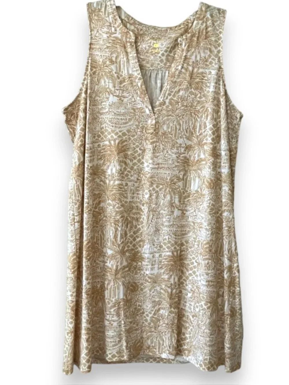 NWT Lilly Pulitzer Dev Dress Sand Bar Palm Beach Paradise Size XL